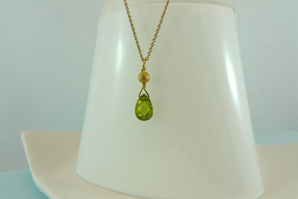Peridot Green Sparkler Necklace