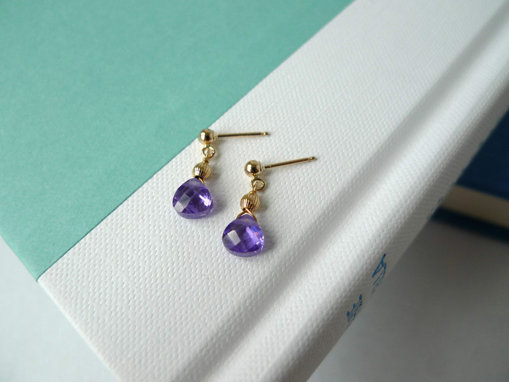 Paisley Purple Pastille Earrings