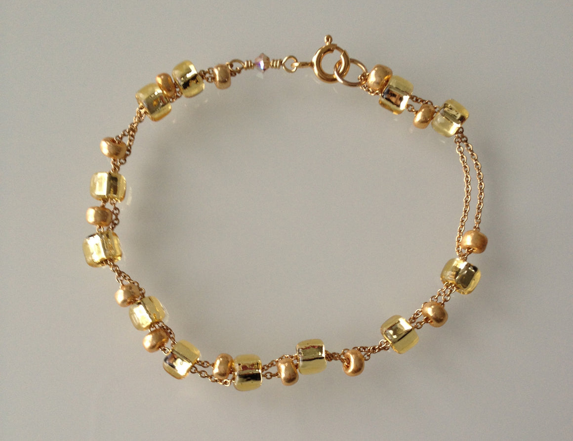 Gold Confetti Bracelet
